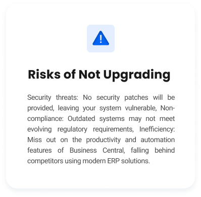 risks not upgrading